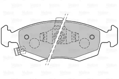 Комплект тормозных колодок VALEO 601326
