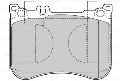 Комплект тормозных колодок VALEO 601536