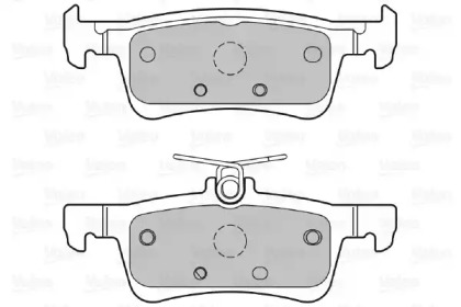 Комплект тормозных колодок VALEO 601408