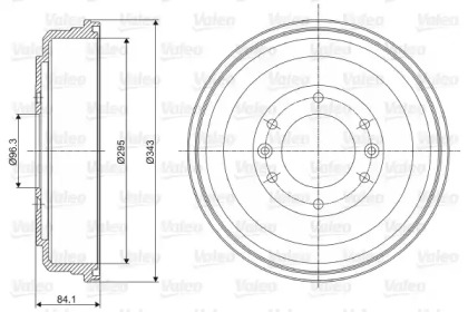 Тормозный барабан VALEO 237056