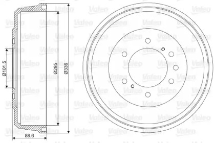 Тормозный барабан VALEO 237108