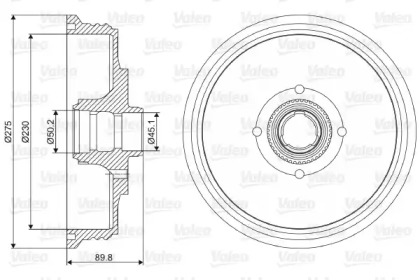 Тормозный барабан VALEO 237112