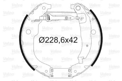 Комлект тормозных накладок VALEO 554861