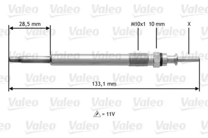 Свеча накаливания VALEO 345113