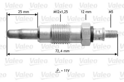 Свеча накаливания VALEO 345119