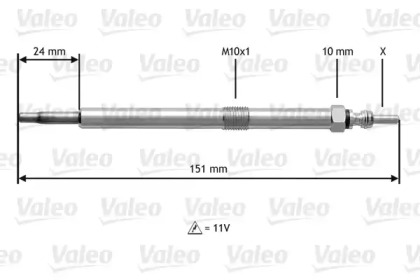 Свеча накаливания VALEO 345120