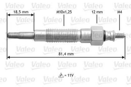 Свеча накаливания VALEO 345126