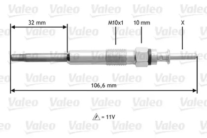 Свеча накаливания VALEO 345132