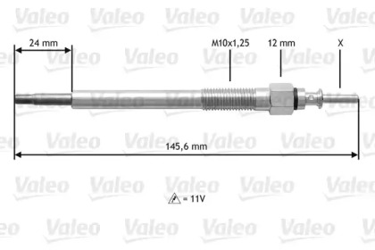 Свеча накаливания VALEO 345133