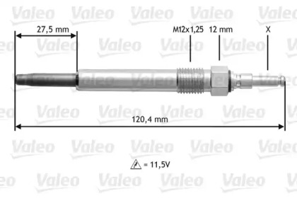 Свеча накаливания VALEO 345146