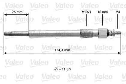 Свеча накаливания VALEO 345162