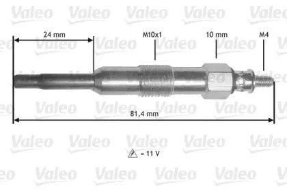 Свеча накаливания VALEO 345189