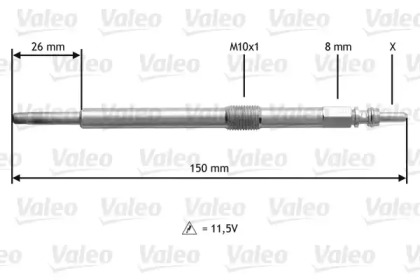 Свеча накаливания VALEO 345191