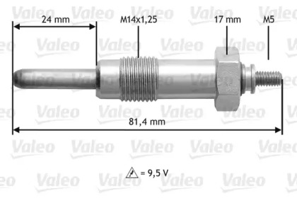 Свеча накаливания VALEO 345192