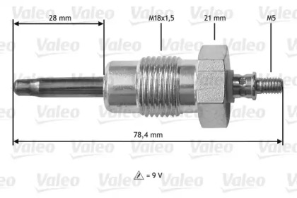 Свеча накаливания VALEO 345195