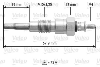 Свеча накаливания VALEO 345196