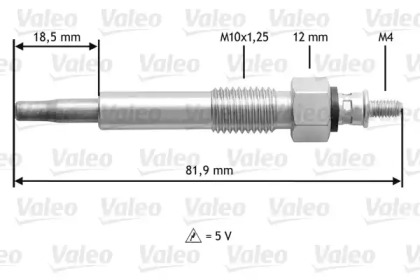 Свеча накаливания VALEO 345205