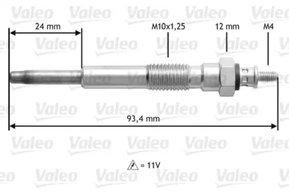 Свеча накаливания VALEO 345207