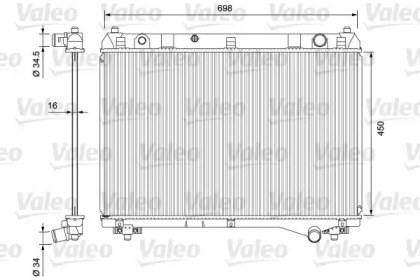 Теплообменник VALEO 701722