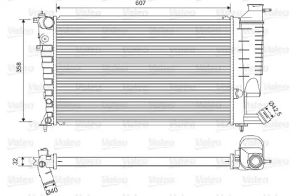 Теплообменник VALEO 732520