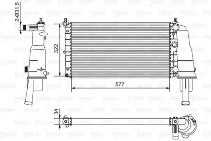 Теплообменник VALEO 734236