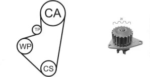 Комплект водяного насоса / зубчатого ремня AIRTEX WPK-121203