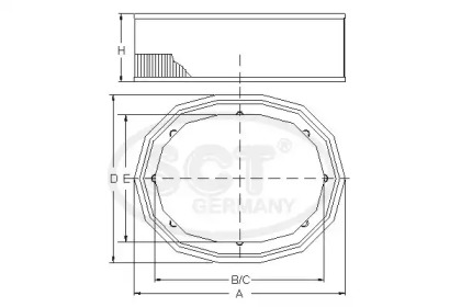 Фильтр SCT Germany SB 618