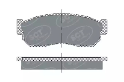 Комплект тормозных колодок SCT Germany SP 109 PR