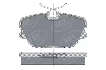 Комплект тормозных колодок SCT Germany SP 124 PR