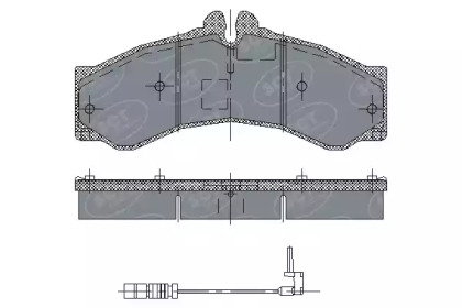 Комплект тормозных колодок SCT Germany SP 132 PR