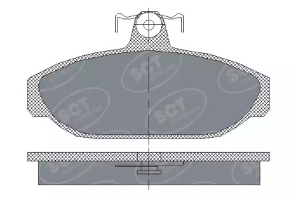 Комплект тормозных колодок SCT Germany SP 165 PR