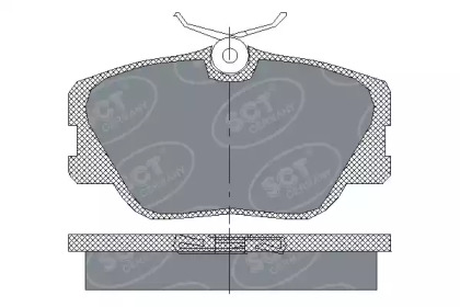 Комплект тормозных колодок SCT Germany SP 167 PR
