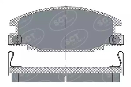 Комплект тормозных колодок SCT Germany SP 174 PR