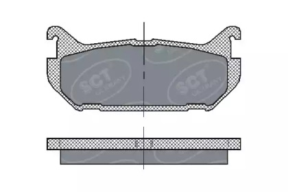 Комплект тормозных колодок SCT Germany SP 197 PR