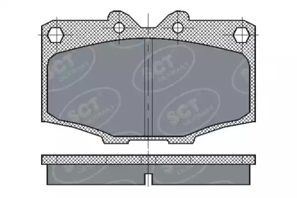 Комплект тормозных колодок SCT Germany SP 205 PR