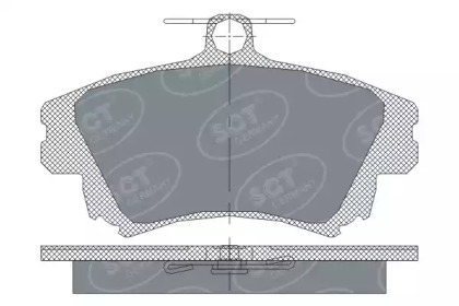 Комплект тормозных колодок SCT Germany SP 240 PR