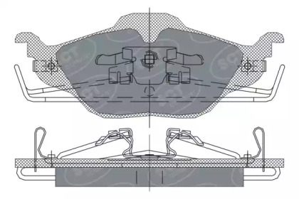 Комплект тормозных колодок SCT Germany SP 241 PR