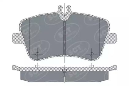 Комплект тормозных колодок SCT Germany SP 246 PR