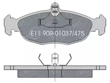 Комплект тормозных колодок SCT Germany SP 252 PR