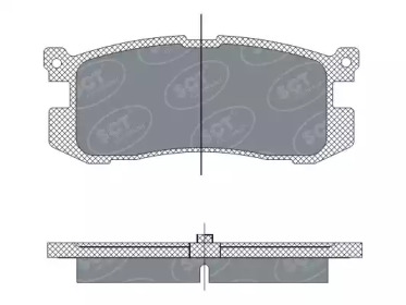 Комплект тормозных колодок SCT Germany SP 283 PR