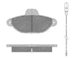 Комплект тормозных колодок SCT Germany SP 414 PR