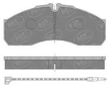 Комплект тормозных колодок SCT Germany SP 454 PR