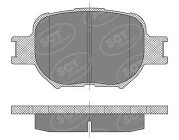 Комплект тормозных колодок SCT Germany SP 467 PR