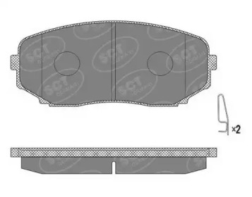 Комплект тормозных колодок SCT Germany SP 641 PR