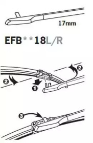 Щетка стеклоочистителя TRICO EFB3518L