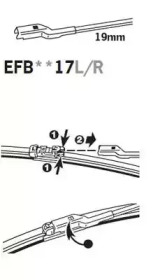 Щетка стеклоочистителя TRICO EFB6517R