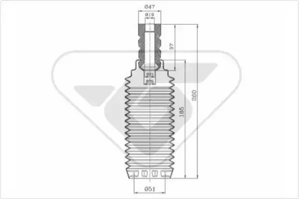 Пылезащитный комплект HUTCHINSON KP009