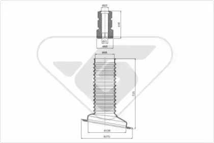 Пылезащитный комплект HUTCHINSON KP048