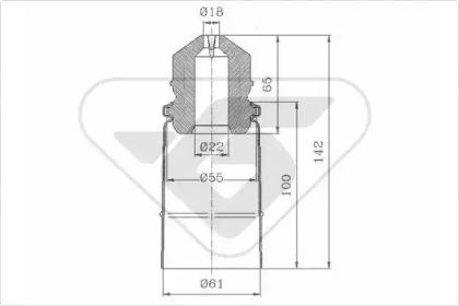 Пылезащитный комплект HUTCHINSON KP076