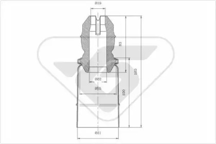 Пылезащитный комплект HUTCHINSON KP080